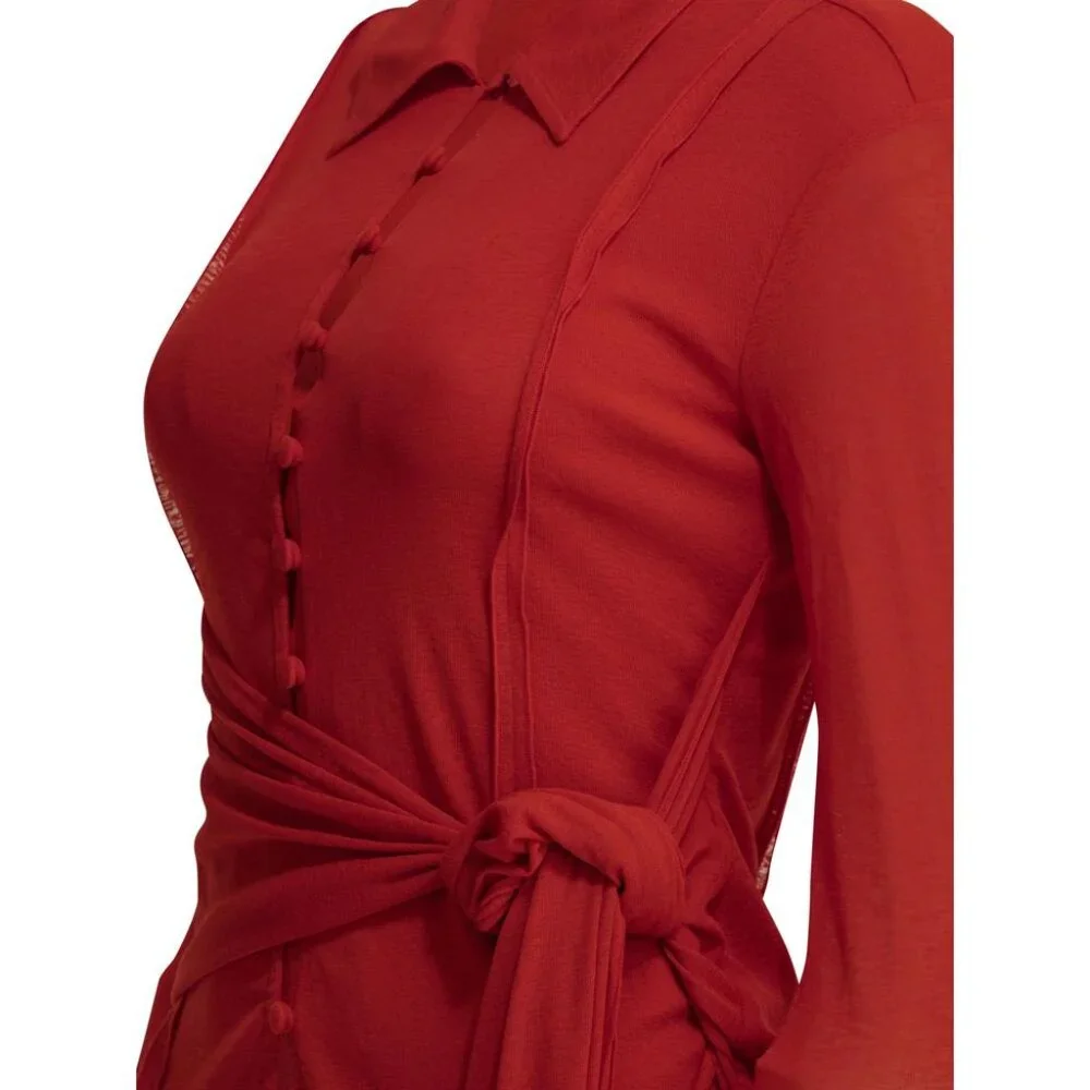 Ganni Polo Shirt With Buttons Tag Size 38 Women - Picture 4 of 4